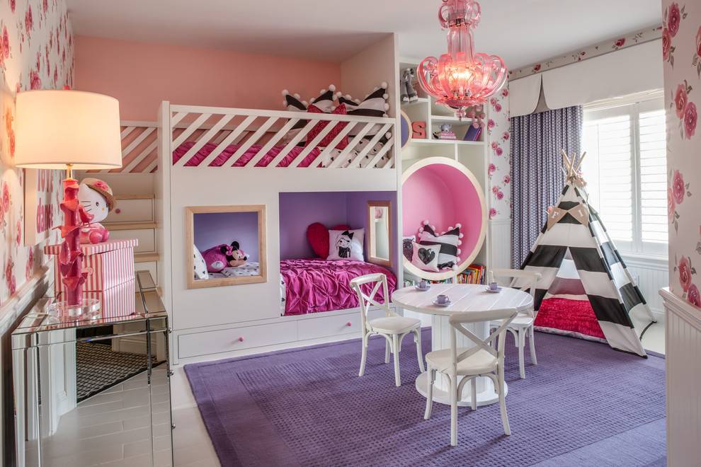 Спальня для двух девочек (53 фото): детская для двух девочек разного возраста, дизайн интерьера 14 кв. м.