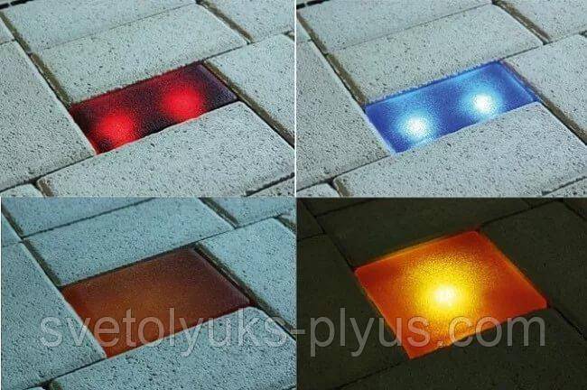 Состав смеси для светящейся тротуарной плитки