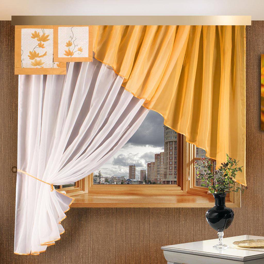 Оформление окна в спальне в современном стиле - 45 фото