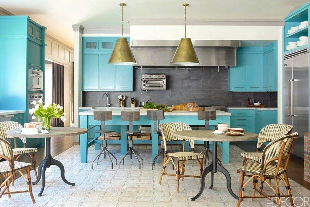 Кухня бирюзового цвета - 115 фото лучших интерьеров и дизайна!