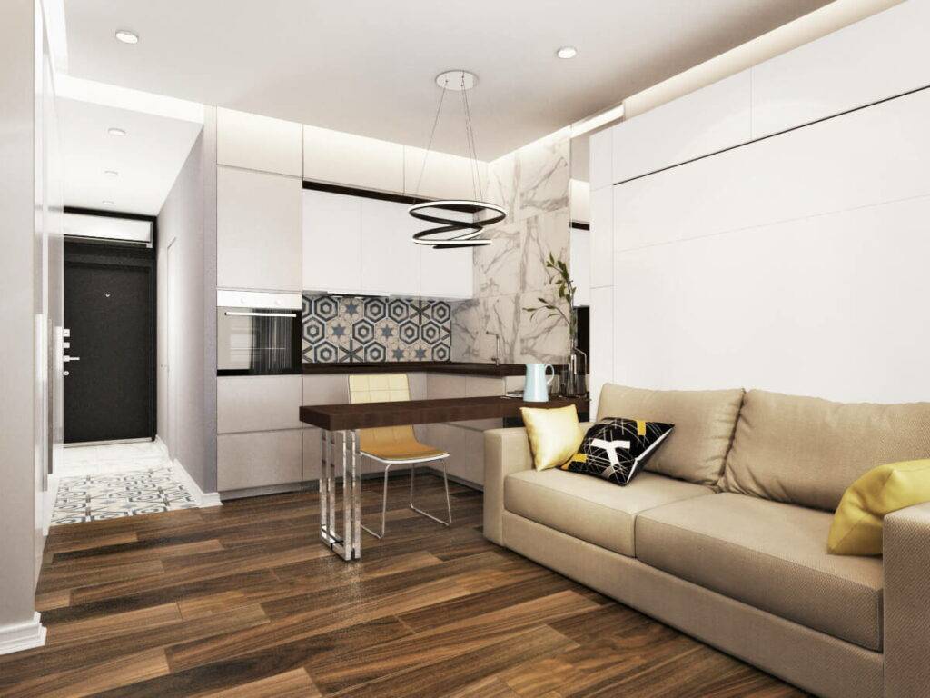Дизайн кухни-гостиной площадью 15 кв.м (53 фото) - стильный и современный дизайн интерьера для вас