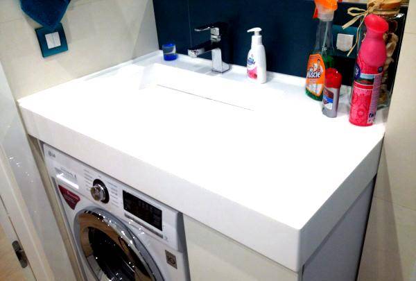 Раковина над стиральной машиной: как выбрать и установить (+ фото)