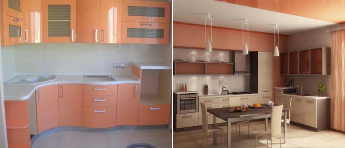 Персиковый цвет стен – сочетание в интерьере, выбор стиля