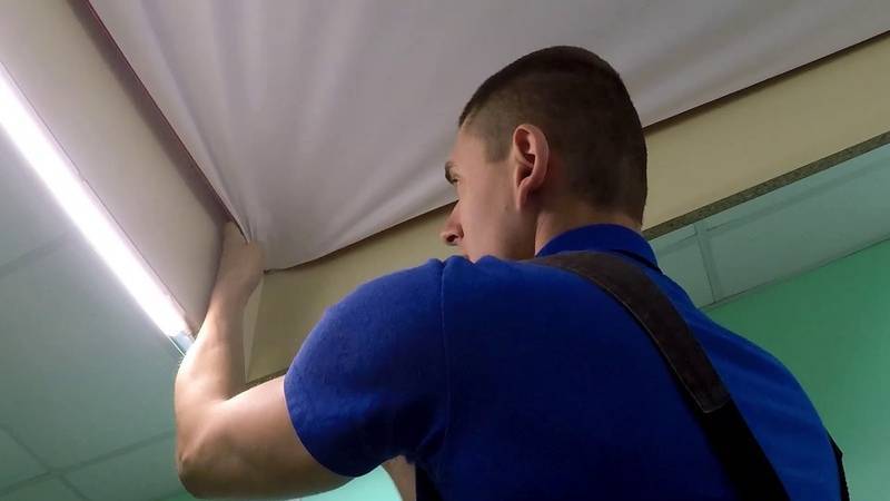 Демонтаж натяжного потолка своими руками: виды демонтажа для разных видов материала, видео