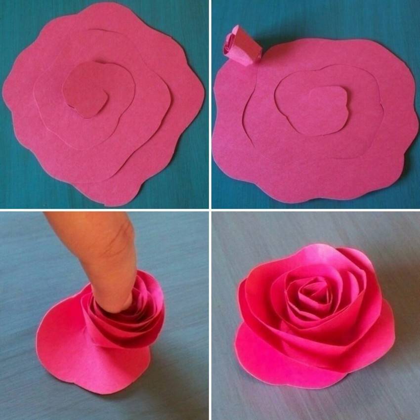 Цветы из бумаги розы. своими руками, пошаговые инструкции + 500 фото