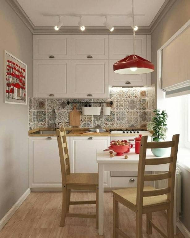Дизайн кухни в «хрущевке» (117 фото): интерьер кухни маленькой площади, выбираем обои и натяжной потолок для малогабаритной квартиры