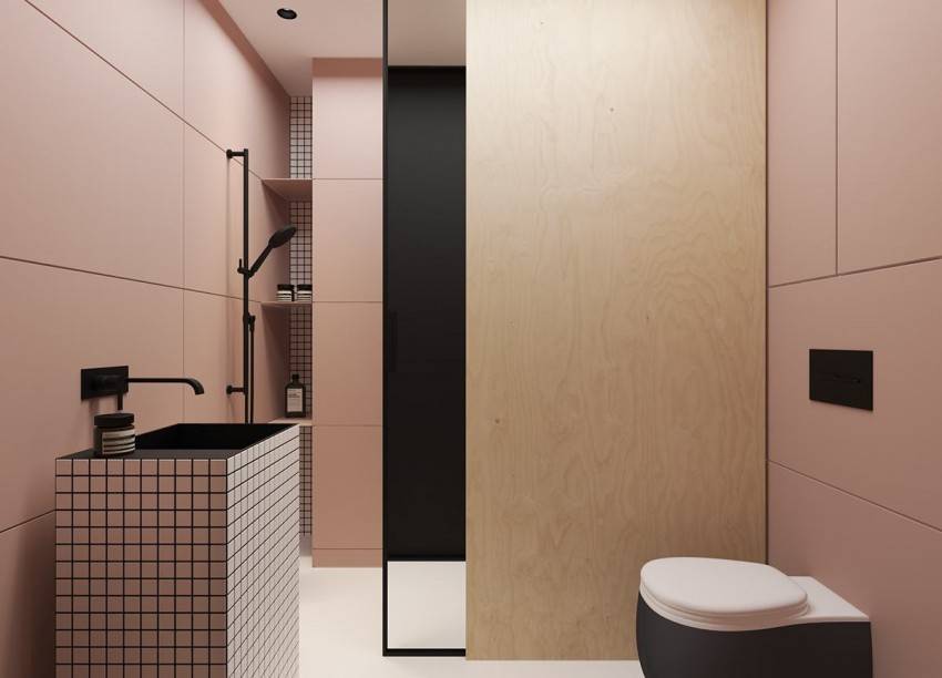 Феерический дизайн маленькой ванной комнаты