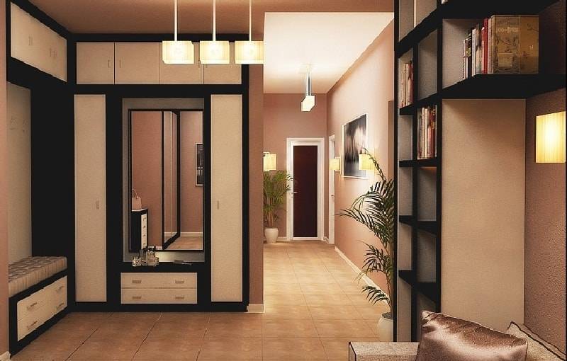 Дизайн прихожей в квартире: коридор в квартире, интерьер коридора в квартире, оформление коридора в квартире - идеи как оформить