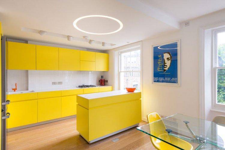 Желтый с черным в дизайне интерьера кухни: сочетание цветов и тонов