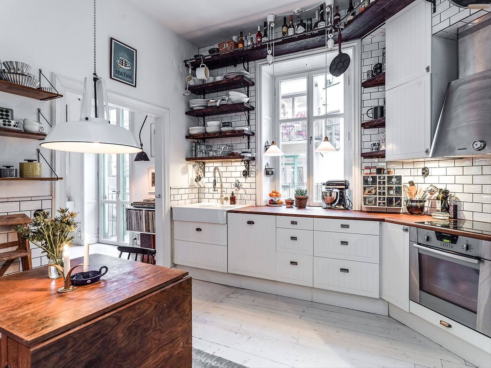 Кухня-гостиная в скандинавском стиле - фото лучших идей!