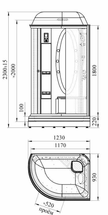 Размеры душевых кабин, как определить удобные размеры именно для вас