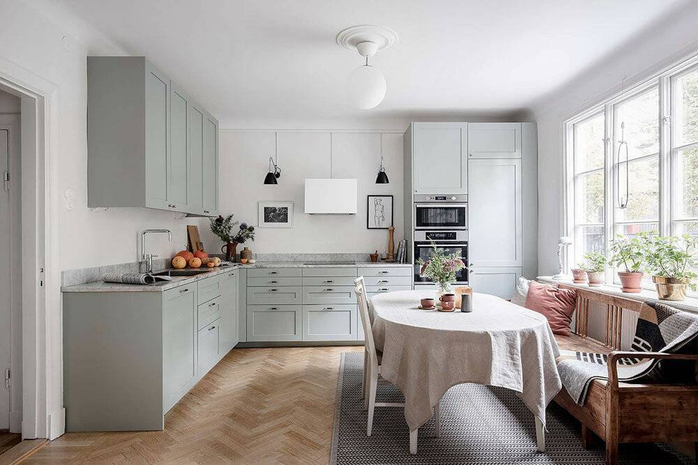 Кухня-гостиная в скандинавском стиле: фото и правила оформления