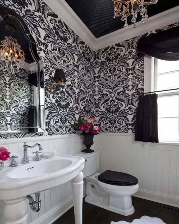 Дизайн ванной комнаты в черно-белом цвете: фото, креативные идеи и подходы