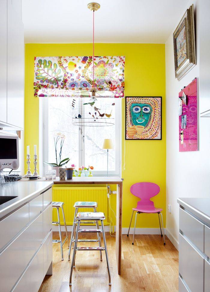 Желтый цвет в интерьере кухни: 20 фото желтых кухонь