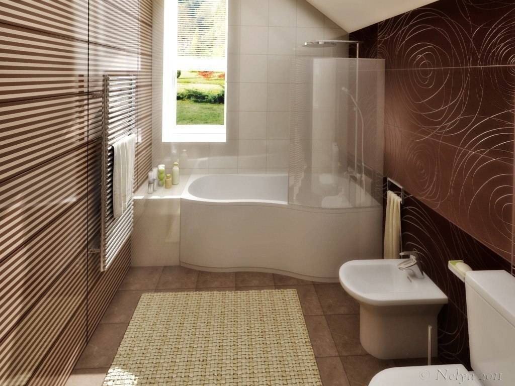 Обустройство интерьера ванной комнаты в частном доме