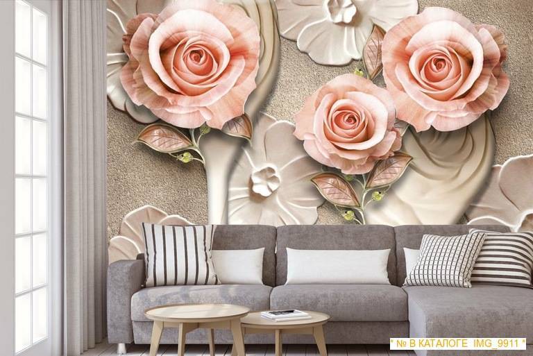 Фотообои с розами в интерьере +30 фото - «декор» » «дизайна интерьера»