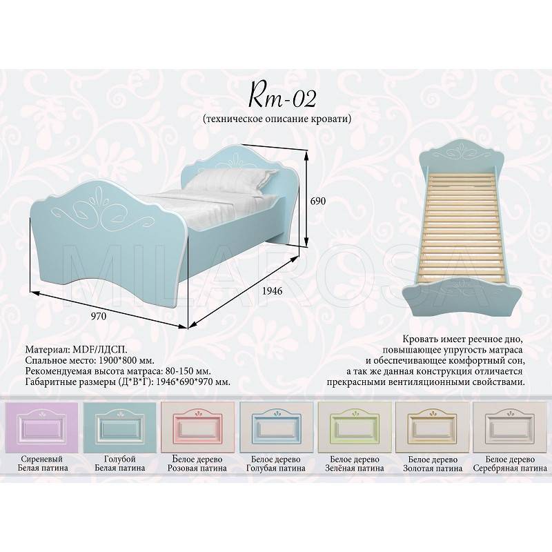 Размеры кроватей: европейские и российские стандартные, таблица мер, трехспальная и king size, какие бывают в сантиметрах