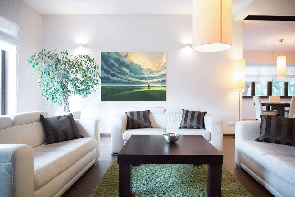 Картины для гостиной: лучшие варианты современного формата украшения (66 фото-идей)