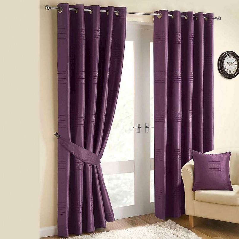 Фиолетовые шторы в современном интерьере - 125 нестандартных дизайнерских решений