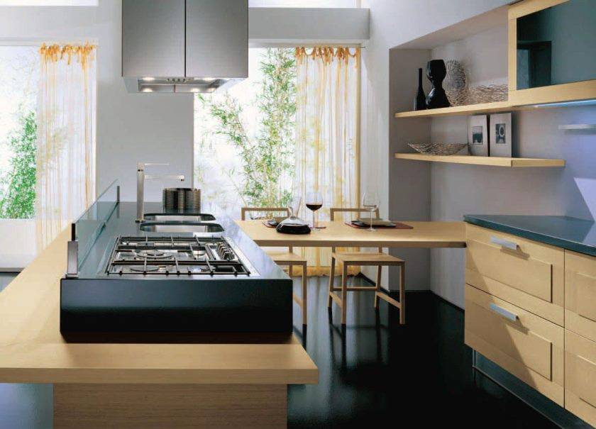 Интерьер кухни в частном доме: самые оригинальные идеи дизайна и современные новинки оформления кухни (75 фото)