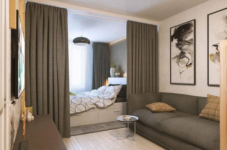 Зонирование спальни гостиной 16 кв. м: идеальный интерьер