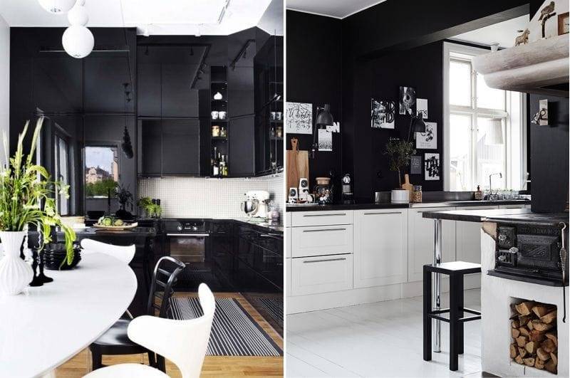 Дизайн черно-белой кухни: советы и примеры по оформлению