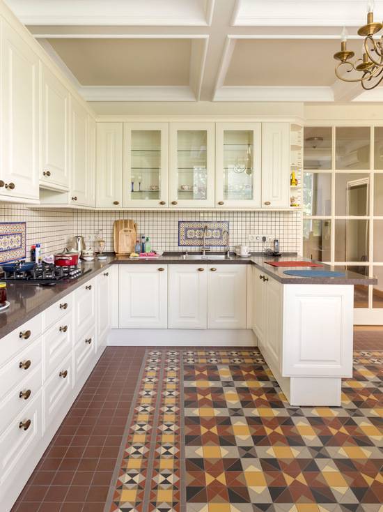 Дизайн плитки на кухне +56 фото оформления пола - «интерьер кухни» » «дизайна интерьера»