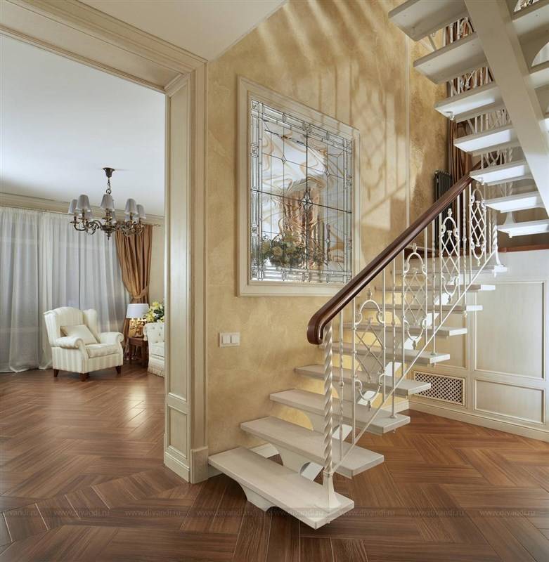 Дизайн лестницы в доме: особенности выбора модели и материалов для ее изготовления