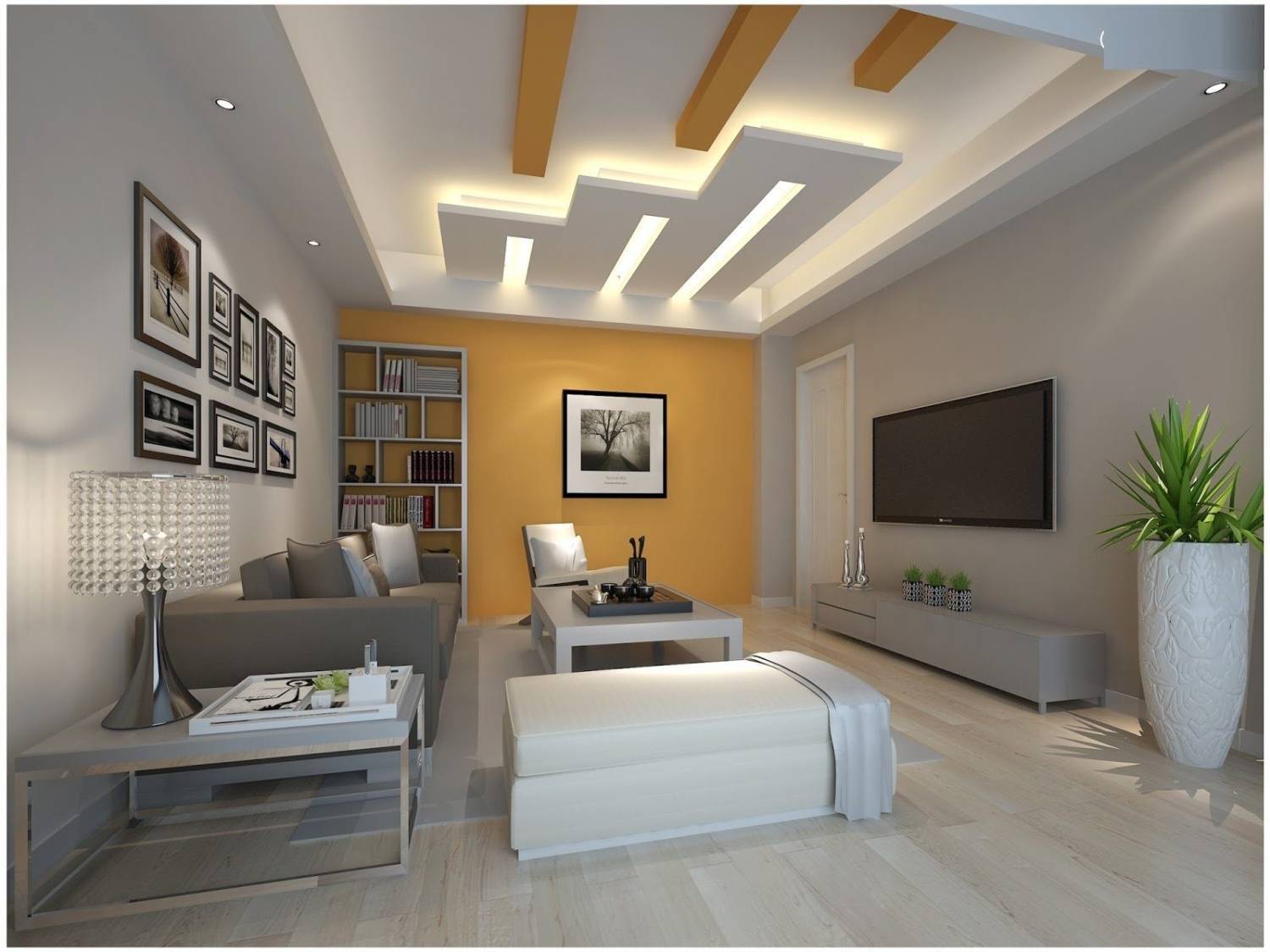 Дизайн потолка в гостиной ( 25 фото): варианты оформления