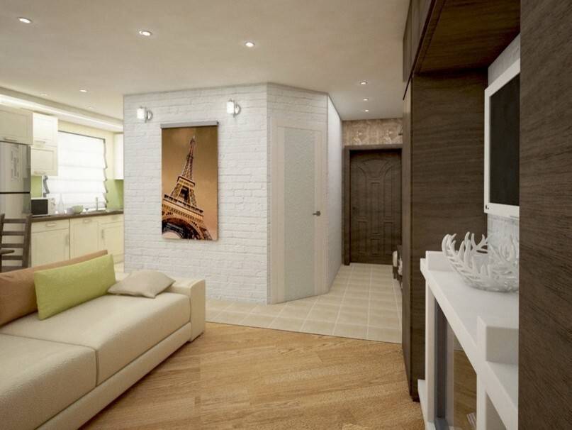 Дизайн 2х комнатной хрущевки — перепланировка и интерьер