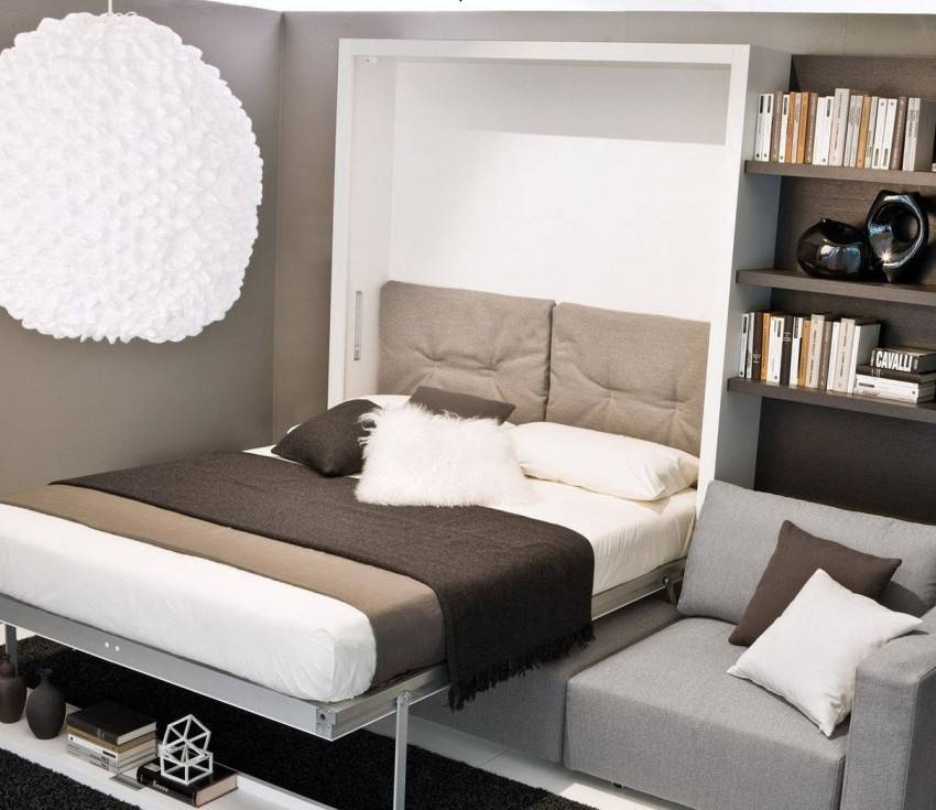 Откидная кровать-трансформер для малогабаритной квартиры: виды, преимущества, правила выбора