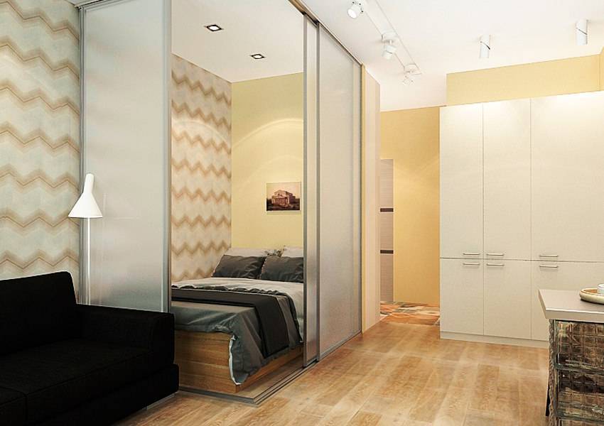 Дизайн комнаты две зоны спальни фото: зонирование, как отгородить спальное место в однокомнатной квартире