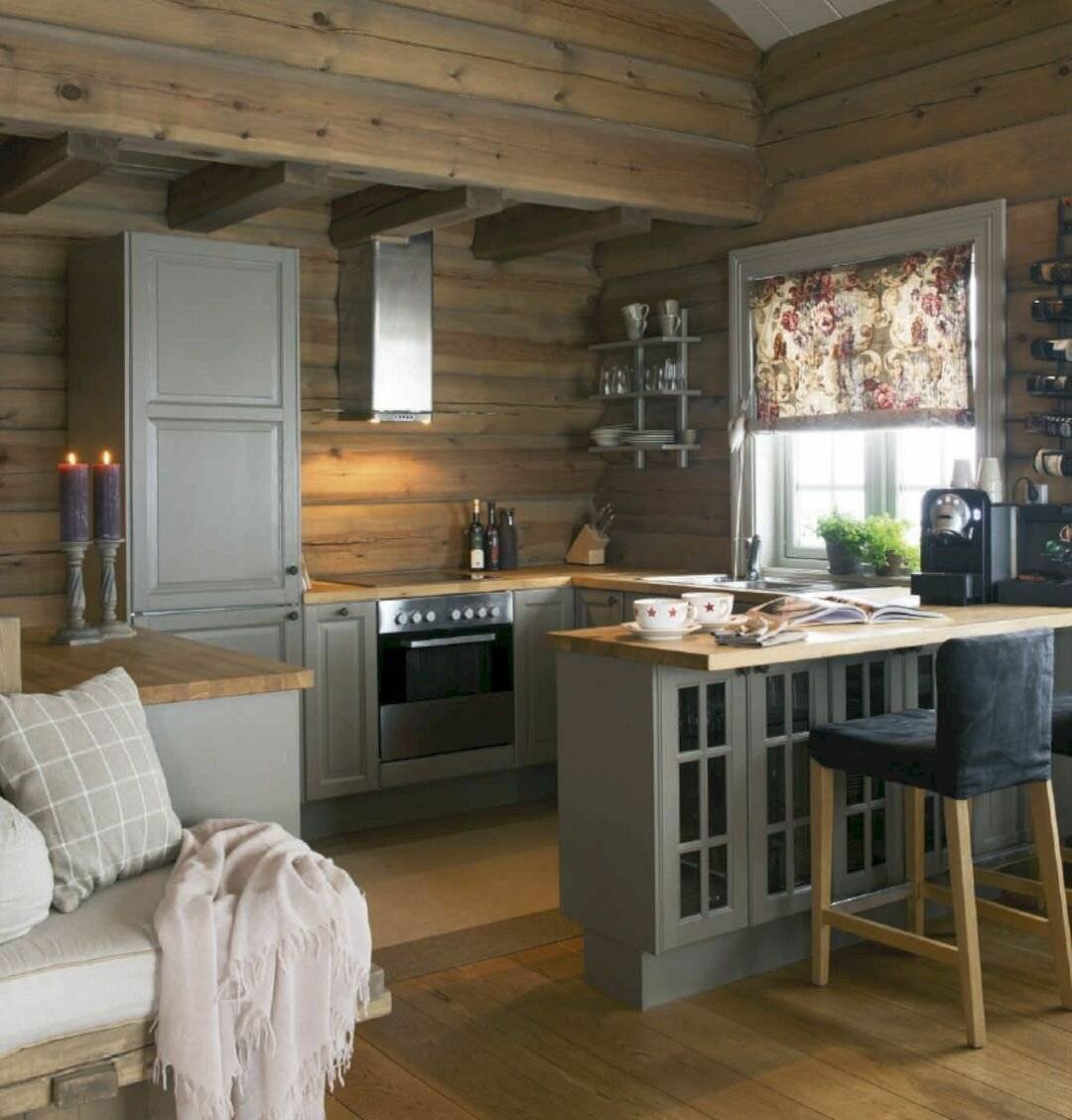 Как оформить кухню в деревянном доме – советы дизайнеров. жми!