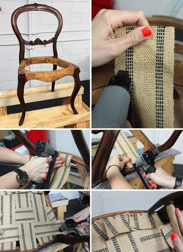 Как перетянуть стул своими руками пошагово, материалы, полезные советы