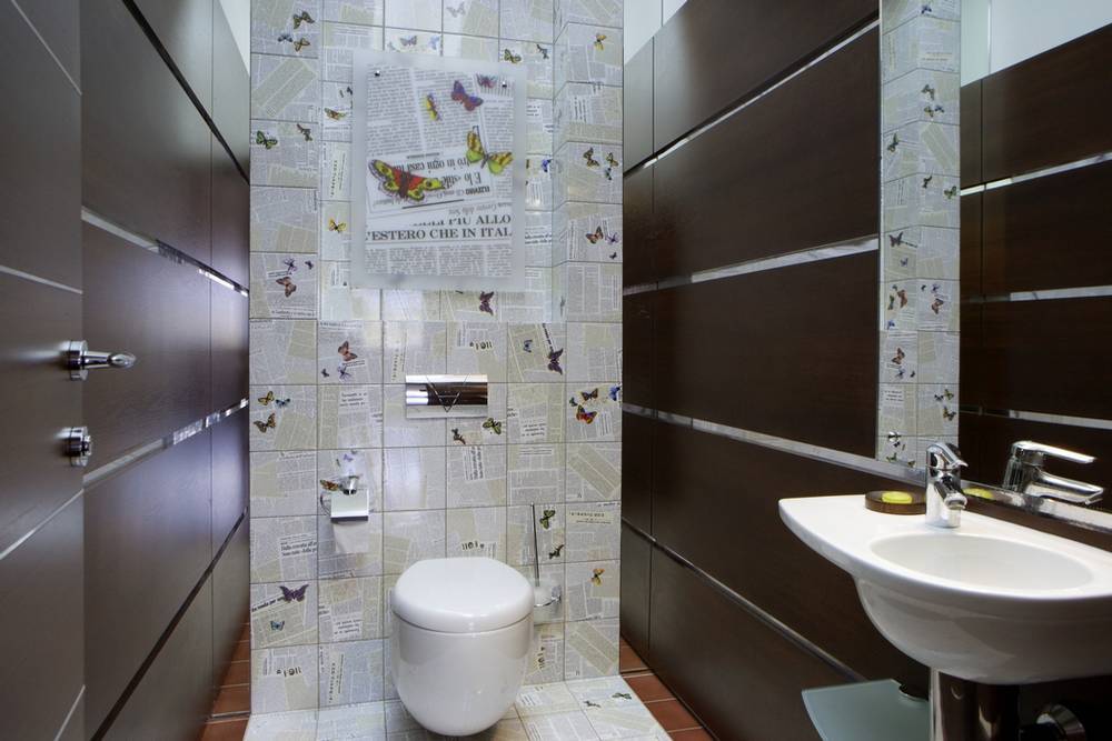Напольная плитка для туалета (26 фото): советы по выбору и укладке мозаики на пол
