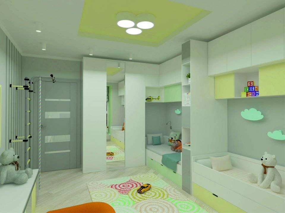Дизайн детской комнаты для разнополых детей — лучшие фото идеи интерьера