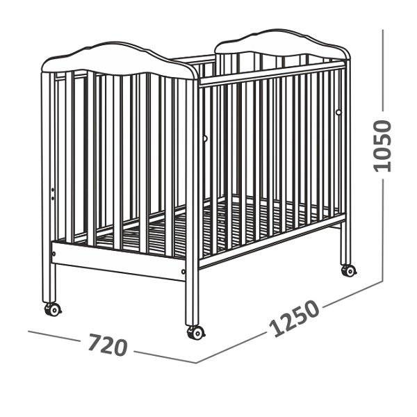 Размеры детских кроватей для новорожденных, школьников, подростков