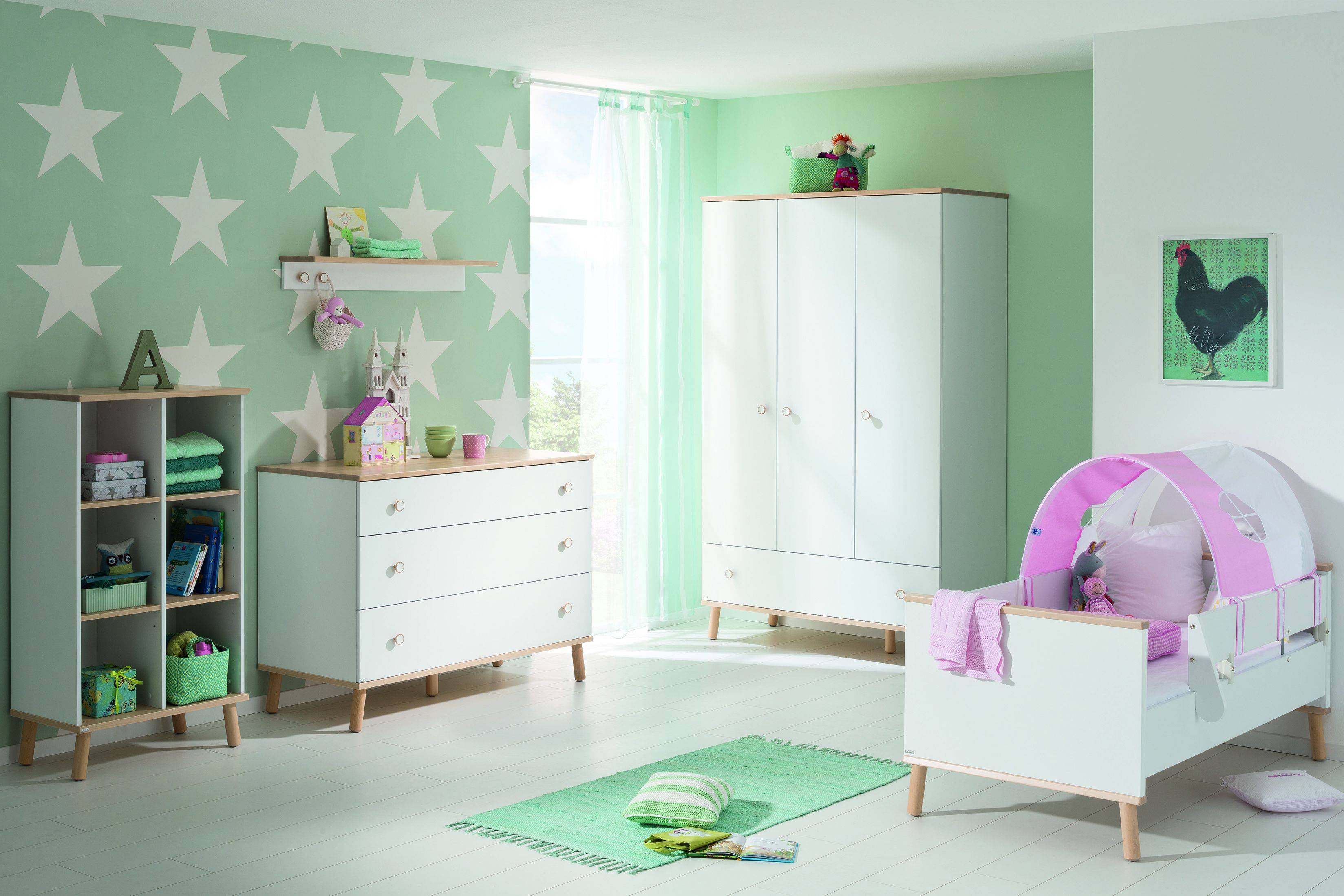 Детская комната для новорожденного: 60 фото, дизайн для девочки и мальчика