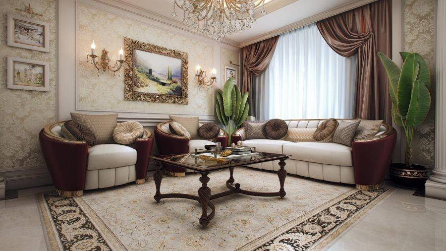 Мягкая мебель для гостиной: красивые варианты в интерьере