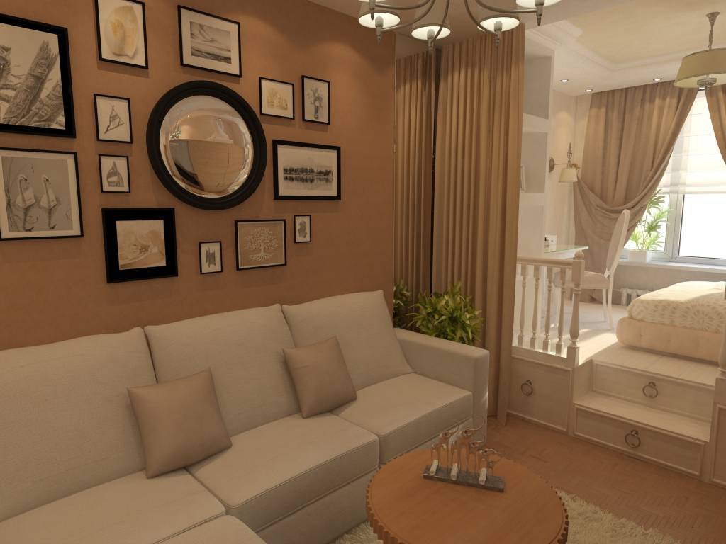 Вопросы дизайна интерьера: если спальня и гостиная совмещены в одной комнате?
