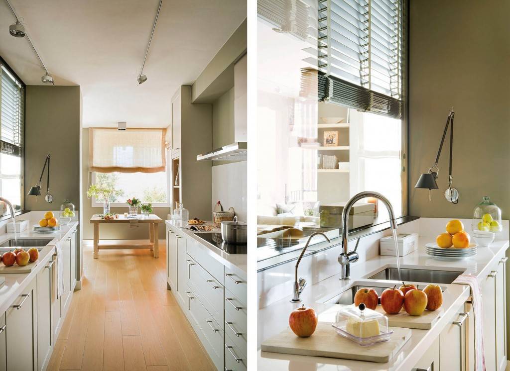Дизайн маленькой кухни 5 кв.м с холодильником — фото | home-ideas.ru