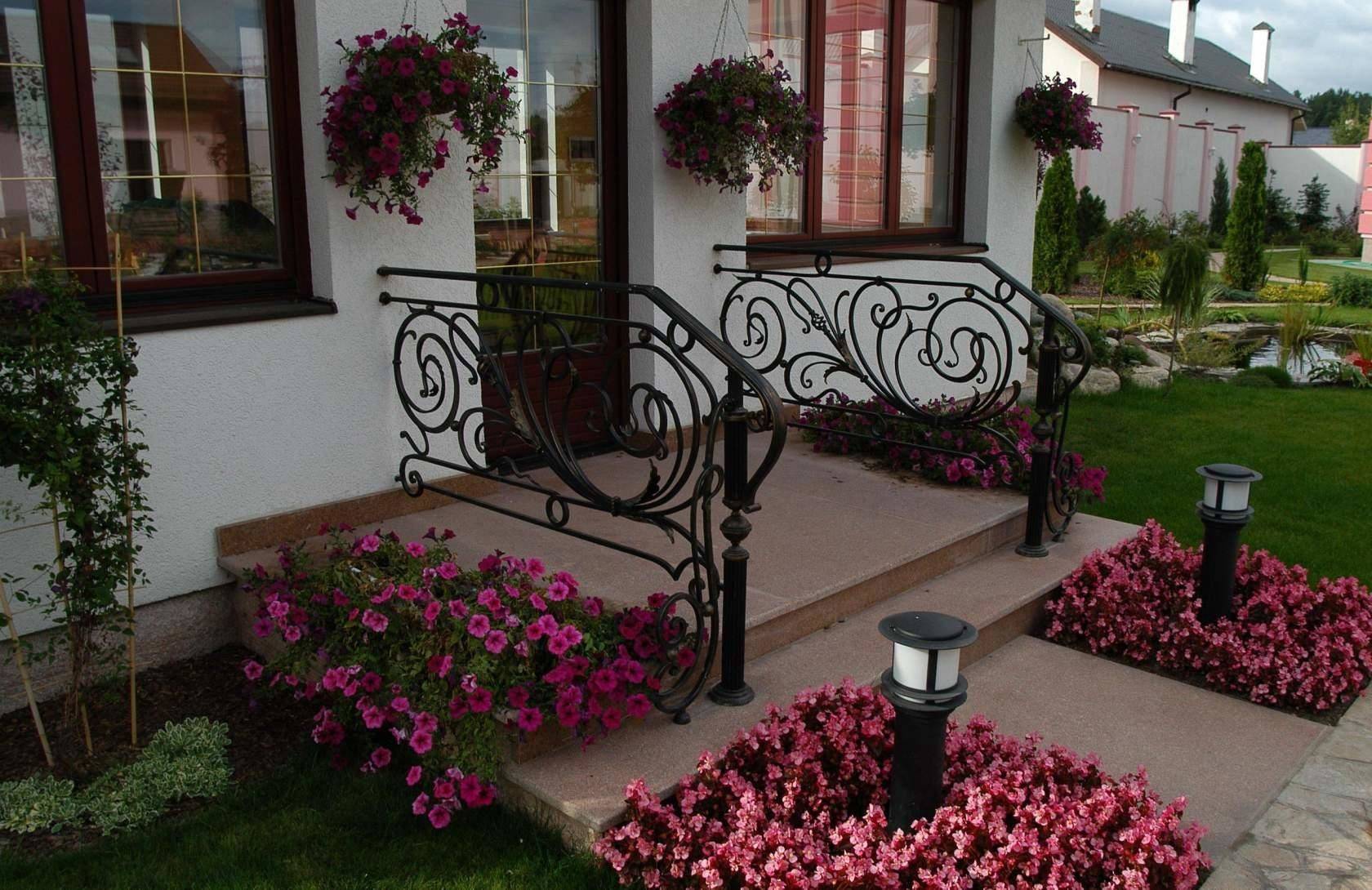 Клумбы во дворе частного дома: фото оригинальных идей – советы по ремонту