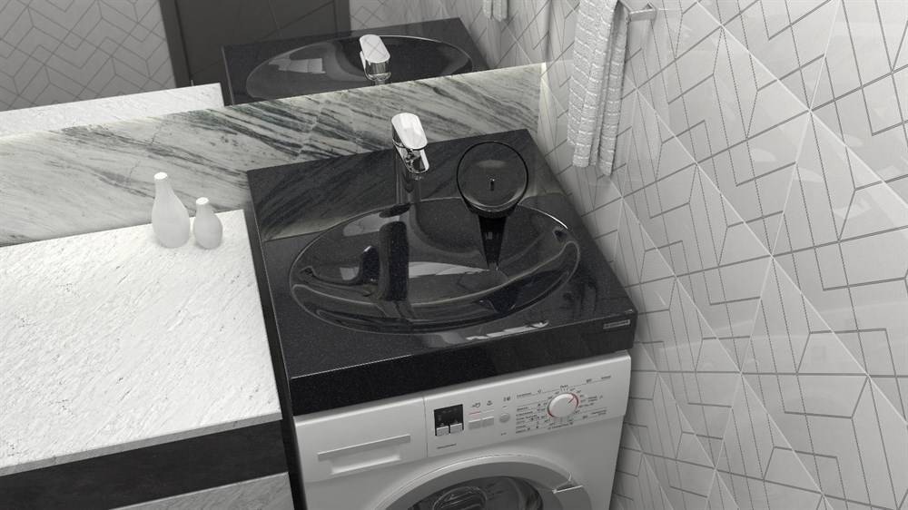 Раковина над стиральной машиной: особенности установки - «интерьер ванной»