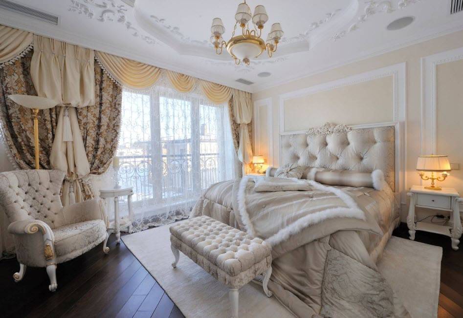 Интерьер спальни в классическом стиле (50 фото): как оформить современно, стилистика и декор, кровать в классике
