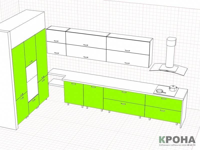 Стандартные размеры кухонных шкафов: глубина, высота и ширина мебели