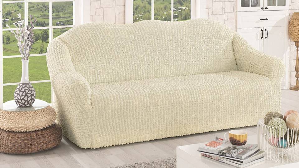 Еврочехол на диван (32 фото): как правильно его надеть на диван? виды чехлов без подлокотника и с ними, размеры и состав. отзывы покупателей