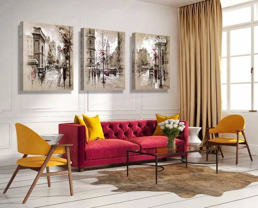 Картины на стене в интерьере: как правильно разместить в квартире современные или классические картины, какие существуют варианты расположения в конкретном декоре