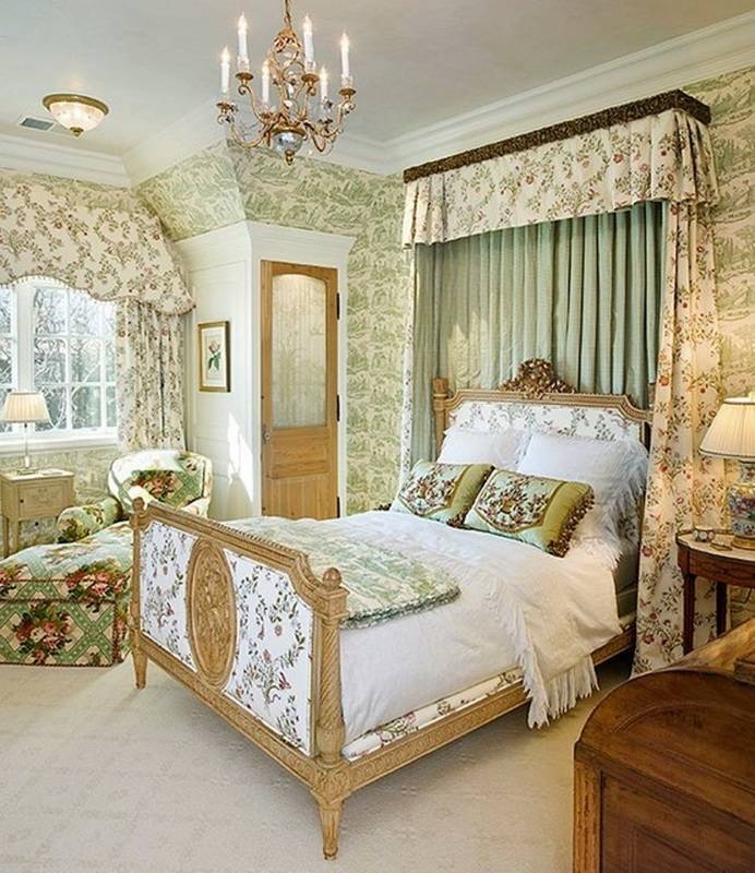 Классическая спальня в английском стиле (59 изысканных интерьеров)