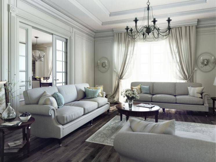 Основные требования к выбору классического дивана в гостиную комнату