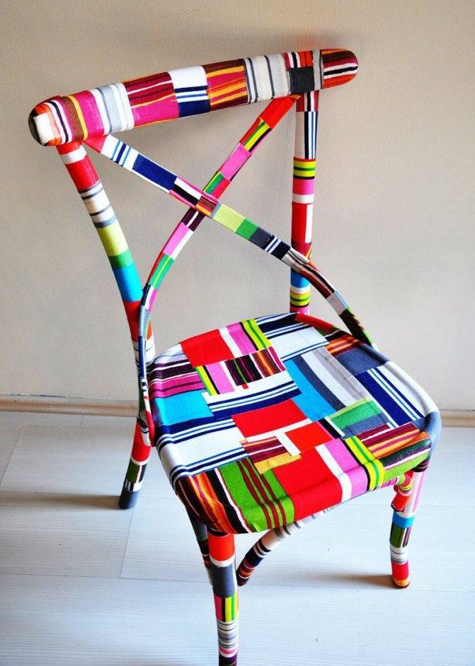 Декор стульев своими руками — способы и примеры
